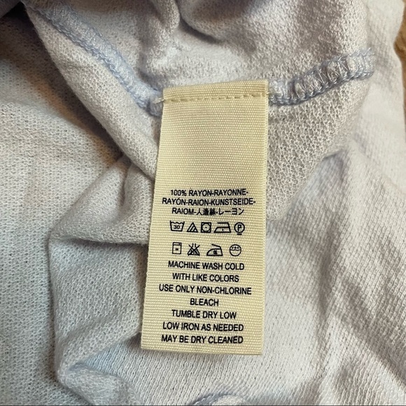 Free People We The Free Coconut Gathered Tee Top Size Small - Picture 6 of 6